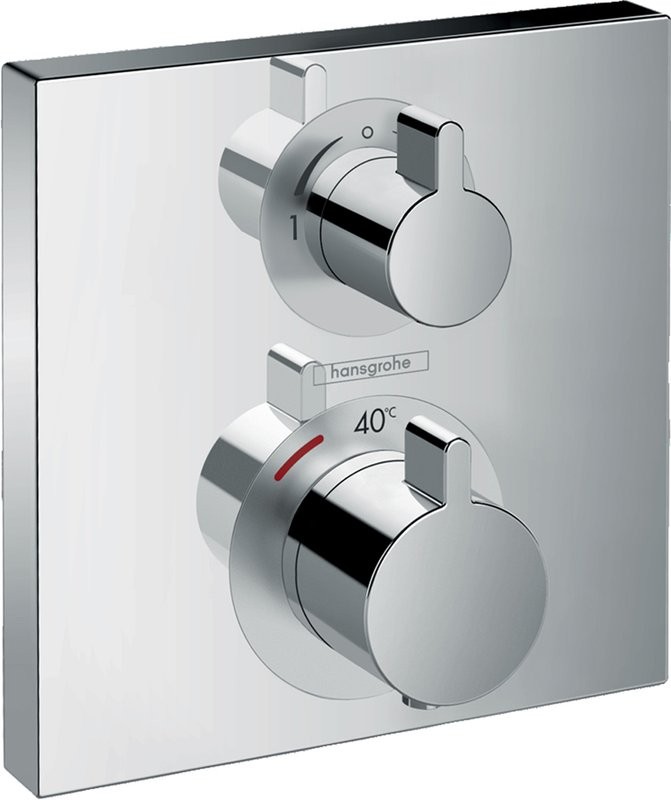 Термостатический смеситель встраиваемый Hansgrohe Ecostat Square 15714000 для ванны с душем