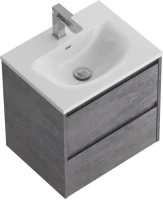 Мебель для ванной комнаты BelBagno Kraft 39 50 cemento grigio, раковина BB-8099-3-50
