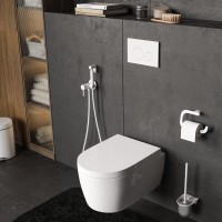 Система инсталляции для унитазов Wasserkraft Aller 10TLT.010.ME.WM02 с кнопкой смыва матовой белой