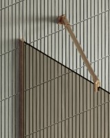 Душевая перегородка Maybahglass MGD-684-2у 119 см, профиль бронза, стекло бронза