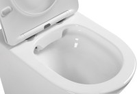 Унитаз приставной напольный SantiLine SL-5020 безободковый, с микролифтом