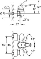 Смеситель для душа Grohe Eurostyle New 33590LS3