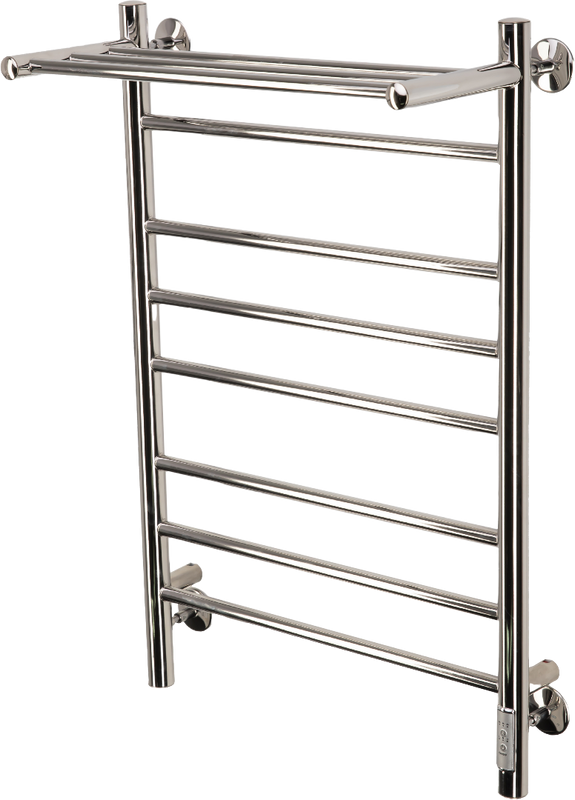 Полотенцесушитель электрический Comfysan Luce EC-10 80х50, с полкой, хром