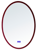 Зеркало Abber Stein AS6610R 55х75 см, с подсветкой, с bluetooth-плеером, коричневое