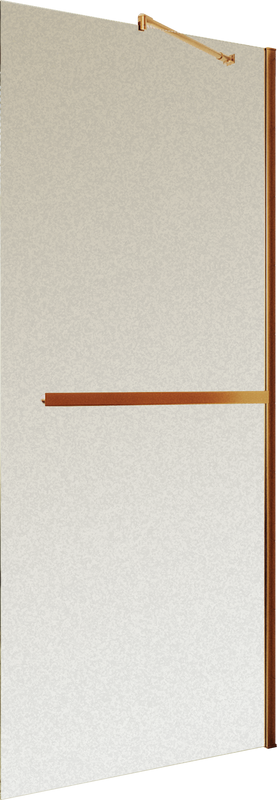 Душевая перегородка Maybahglass MGD-1463-2ш 99 см, профиль бронза, стекло сатин