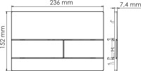 Система инсталляции для унитазов Wasserkraft Glan 66TLT.010.ME.WH.WM04 с кнопкой смыва матовой белой
