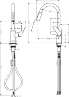 Смеситель для кухни Hansgrohe Focus Focus 31815670