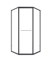 Душевой уголок Timo TTSS-100/03C-8R 100x100 см, профиль черный, стекло прозрачное