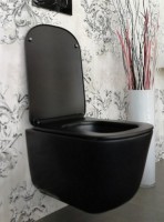 Унитаз подвесной Kerasan Tribeca 511431 черный матовый