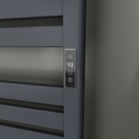 Полотенцесушитель электрический Bauedge Elite AF0030 45x60, темно-серый металлик