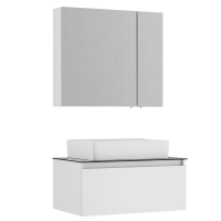 Мебель для ванной комнаты VitrA Nuo 80 подвесная, глянцевая белая