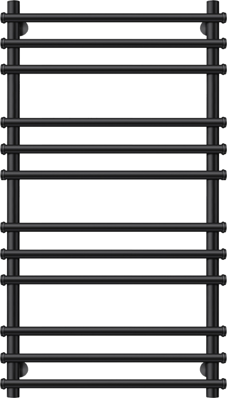 Полотенцесушитель электрический Secado Турин Плюс 100x55 см, подключение справа, матовый черный, лесенка
