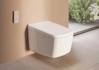 Умный унитаз подвесной VitrA V-Care Prime 7231B403-6216 безободковый, с биде и микролифтом