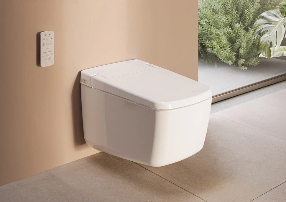 Умный унитаз подвесной VitrA V-Care Prime 7231B403-6216 безободковый, с биде и микролифтом