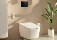 Умный унитаз подвесной VitrA V-Care Prime 7231B403-6216 безободковый, с биде и микролифтом