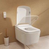 Умный унитаз подвесной VitrA V-Care Prime 7231B403-6216 безободковый, с биде и микролифтом