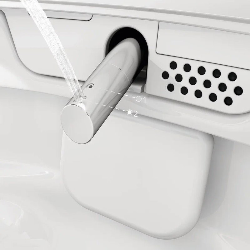 Умный унитаз подвесной VitrA V-Care Prime 7231B403-6216 безободковый, с биде и микролифтом