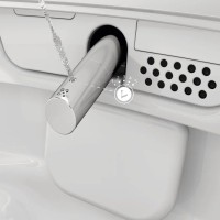 Умный унитаз подвесной VitrA V-Care Prime 7231B403-6216 безободковый, с биде и микролифтом