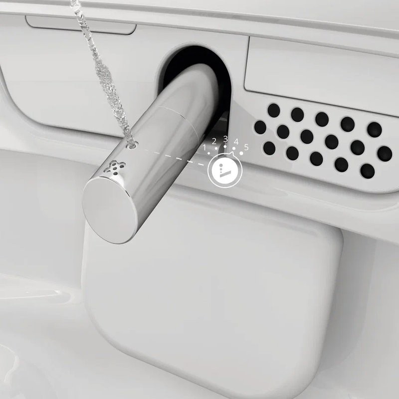 Умный унитаз подвесной VitrA V-Care Prime 7231B403-6216 безободковый, с биде и микролифтом
