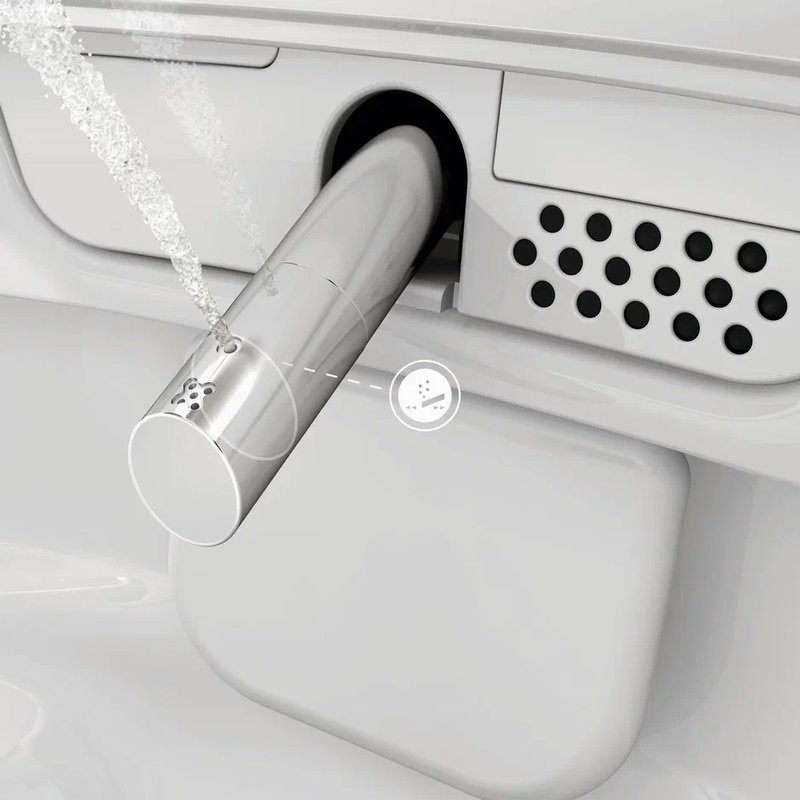 Умный унитаз подвесной VitrA V-Care Prime 7231B403-6216 безободковый, с биде и микролифтом