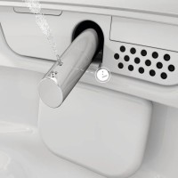 Умный унитаз подвесной VitrA V-Care Prime 7231B403-6216 безободковый, с биде и микролифтом