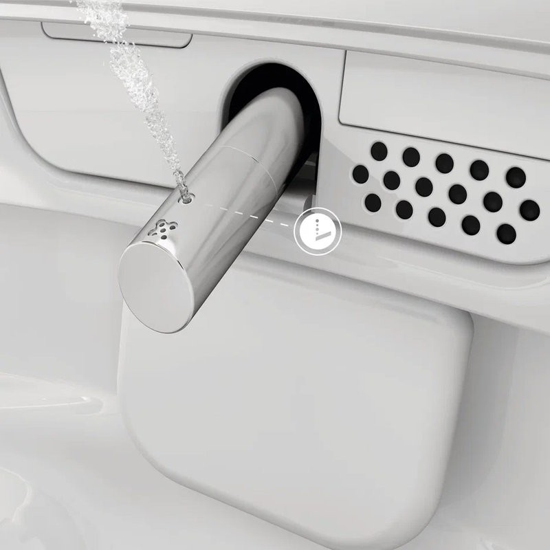 Умный унитаз подвесной VitrA V-Care Prime 7231B403-6216 безободковый, с биде и микролифтом