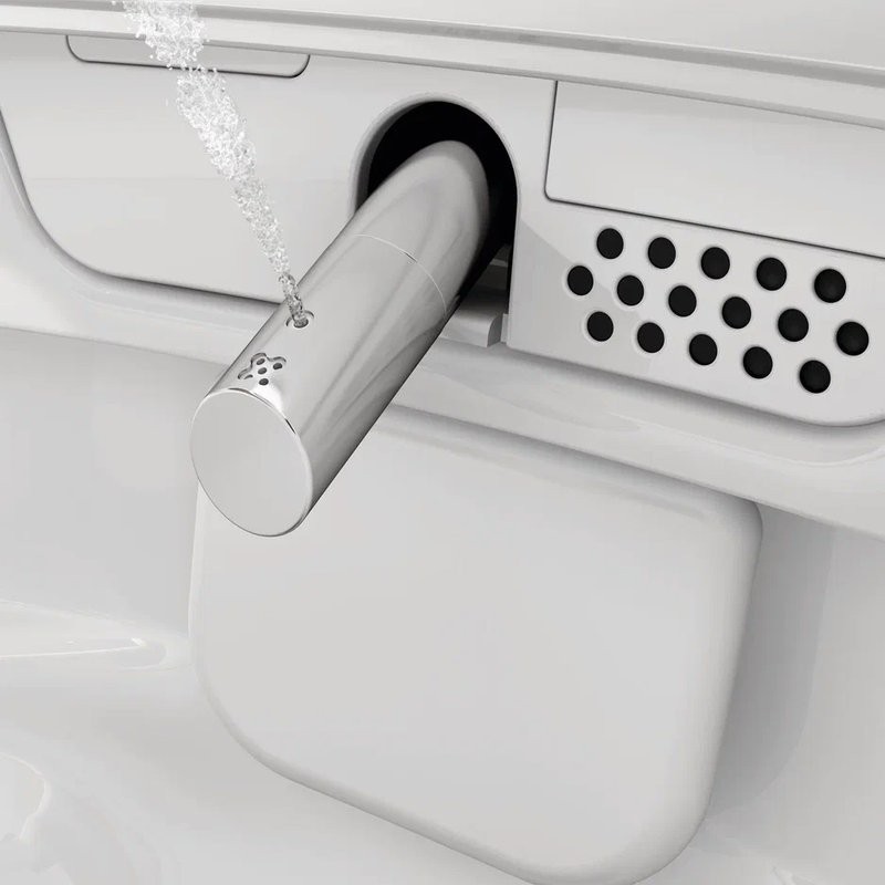 Умный унитаз подвесной VitrA V-Care Prime 7231B403-6216 безободковый, с биде и микролифтом
