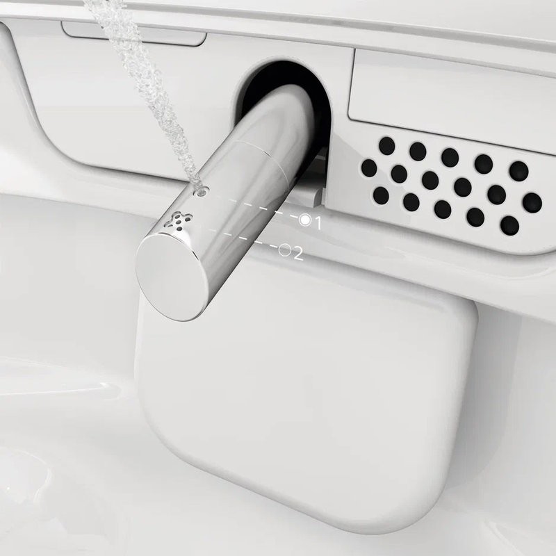 Умный унитаз подвесной VitrA V-Care Prime 7231B403-6216 безободковый, с биде и микролифтом