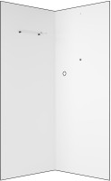 Душевая кабина Aquanet Passion EVO 267256 90x90, профиль черный, стекло прозрачное, без крыши