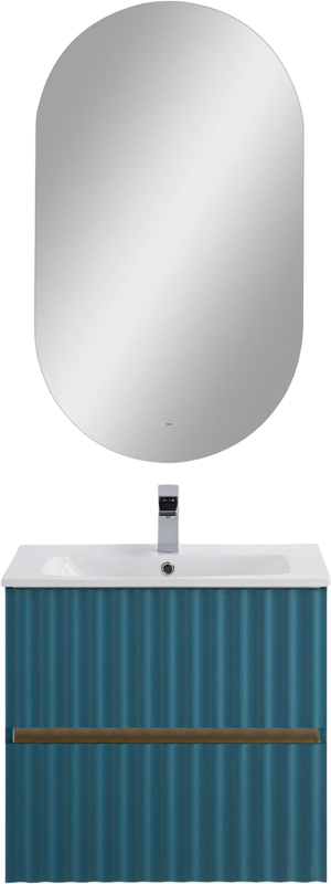 Мебель для ванной комнаты Art&Max Elegant 60 подвесная, аквамарин