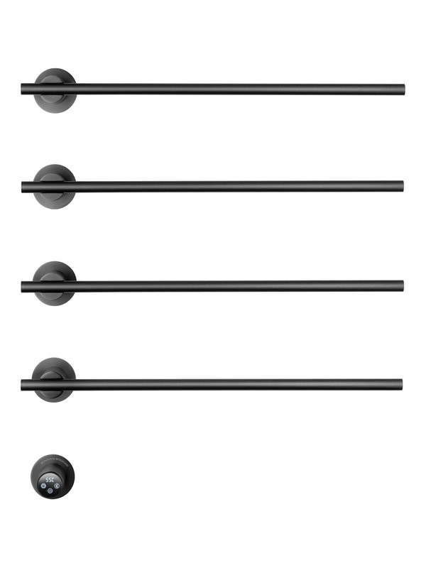 Полотенцесушитель электрический Wonzon & Woghand WW-A364-GM С ВНУТРЕННЕЙ ЧАСТЬЮ, темный графит