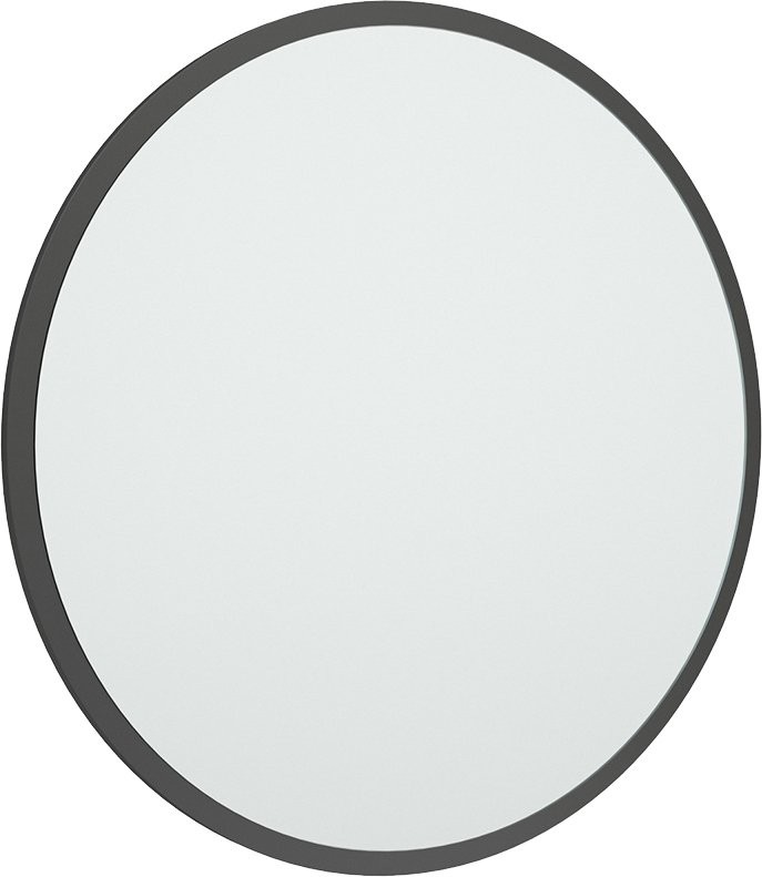 Зеркало круглое Corozo Слим 770 черное