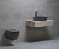 Унитаз подвесной beWash Bogen 88303270 с сиденьем микролифт, черный матовый