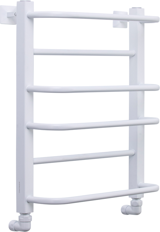 Полотенцесушитель водяной Comfysan Puro-K W-6 60х50 60x55 см, матовый белый, лесенка