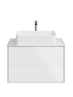 Тумба с раковиной KERAMA MARAZZI Plaza Modern 80 подвесная, матовая белая