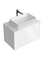 Тумба с раковиной KERAMA MARAZZI Plaza Modern 80 подвесная, матовая белая