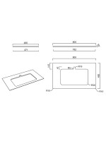 Тумба с раковиной KERAMA MARAZZI Plaza Modern 80 подвесная, матовая белая