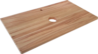 Тумба под раковину со столешницей Jorno Wood 100 серая, столешница светлая