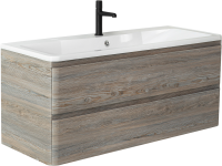 Мебель для ванной комнаты BelBagno Albano 120 подвесная, pino scania, белая глянцевая раковина