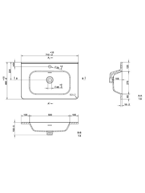 Мебель для ванной комнаты Jorno Chiara Luce 70 белая