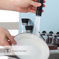 Смеситель для кухни с выдвижным изливом Splenka S204.49.06, черный