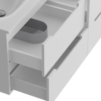 Тумба с раковиной BelBagno Etna 120 для двоих, bianco lucido, раковина BB-8099-120-2