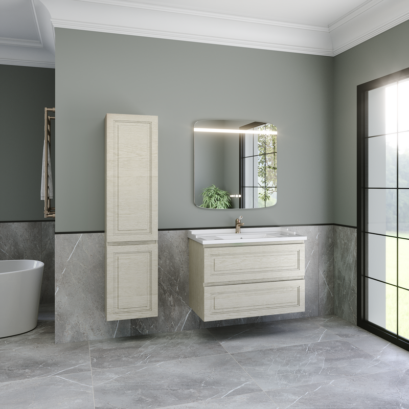 Тумба с раковиной Caprigo Wales 90 беленый дуб