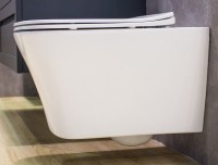 Унитаз подвесной Art&Max Platino AM9321CHR/SC безободковый, с микролифтом, белый