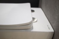 Унитаз подвесной Art&Max Platino AM9321CHR/SC безободковый, с микролифтом, белый
