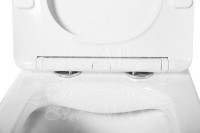 Унитаз подвесной Art&Max Platino AM9321CHR/SC безободковый, с микролифтом, белый