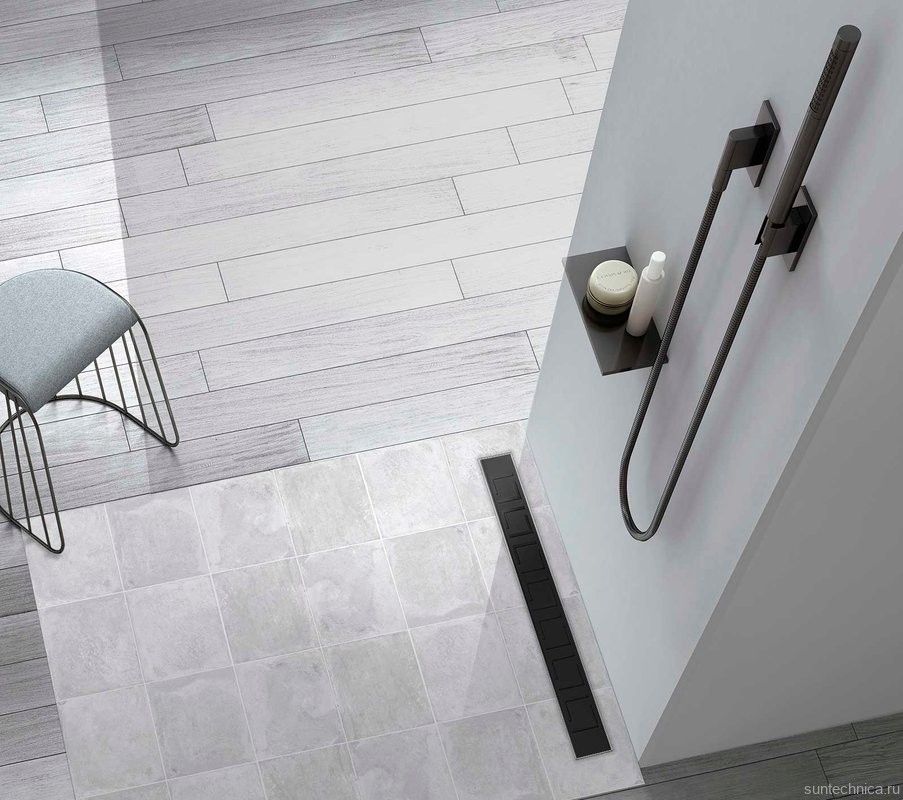 Душевой трап (лоток) Vincea Say Optima SAY.601.60.B.M.S.BLOK 60 см, матовый черный