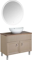 Тумба с раковиной ASB-Woodline Риола 100 капучино