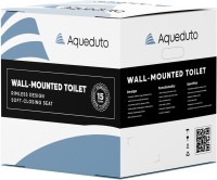 Унитаз подвесной Aqueduto Macio MAC0140 безободковый, с микролифтом, черный матовый