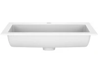 Тумба с раковиной Vincea Chiara 2D 60, 2 ящика, темный дуб, с белой раковиной